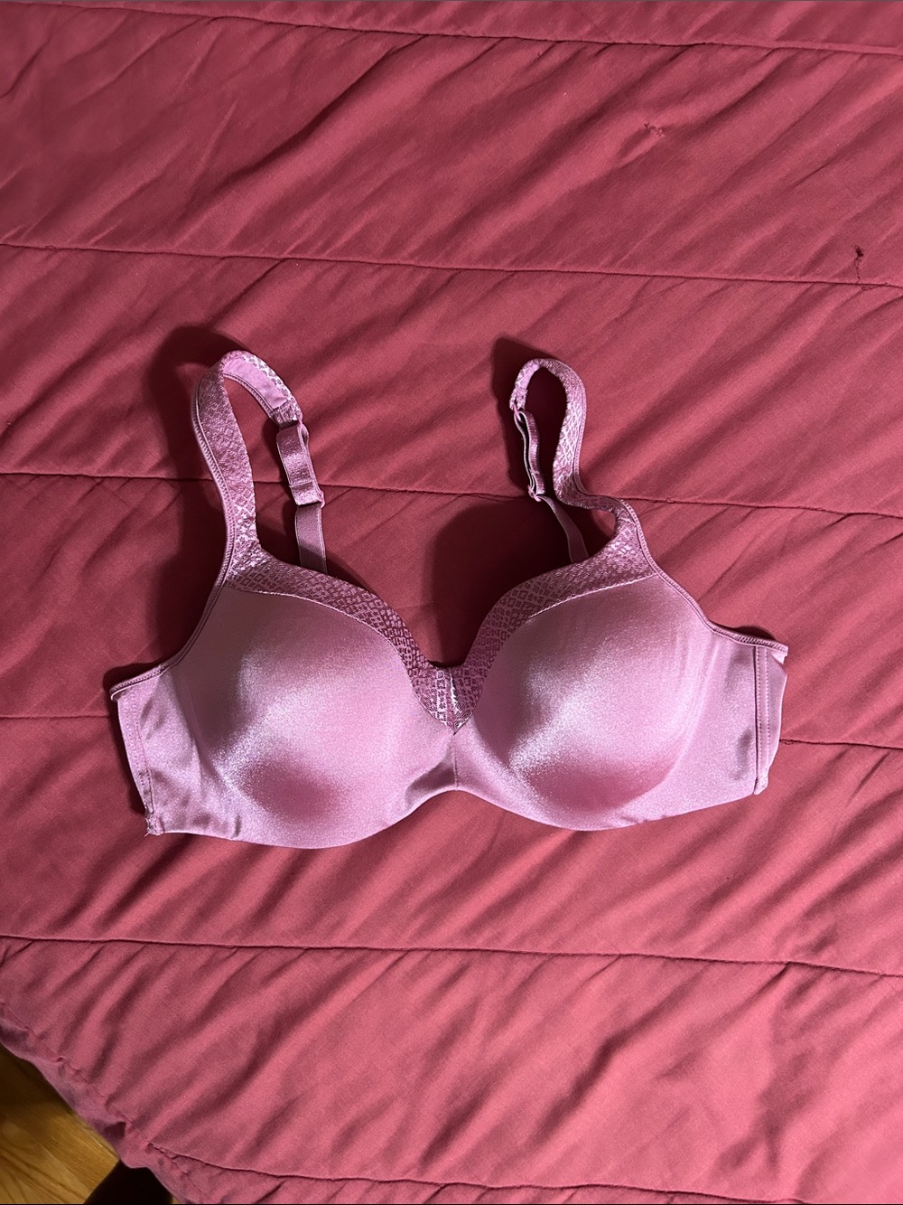 Playtex - 40C Purple/Pink Underwire Molded Cup Bra - Soft Support